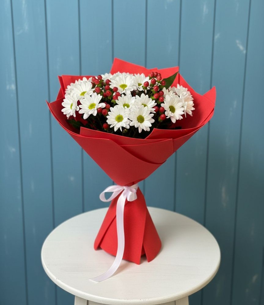 Букет цветов из: Хризантемы в Саянске