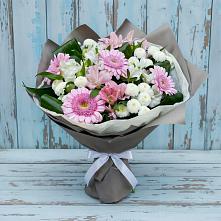 Букет цветов из:  Герберы, Альстромерии и Хризантемы #REPLACE_PRED# Саянске