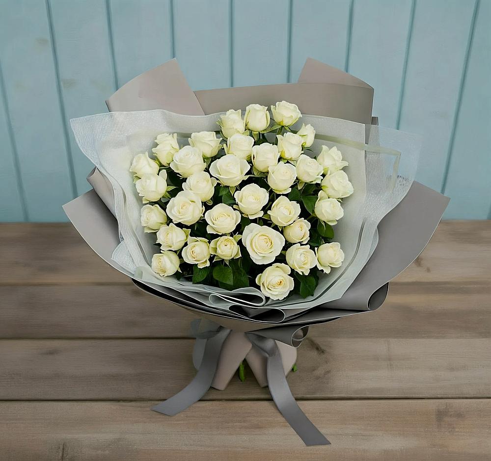 Букет Белоснежная нежность в Саянске