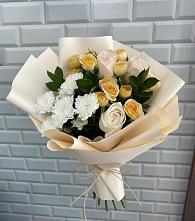 Букет цветов из:  Розы и Хризантемы в Саянске