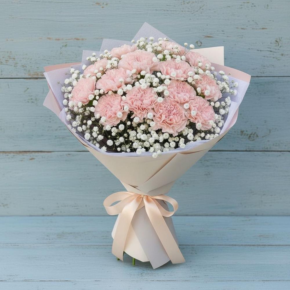 Букет цветов из: Гвоздики в Саянске