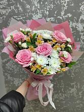 Букет цветов из:  Гвоздики, Орхидеи и Розы #REPLACE_PRED# Саянске