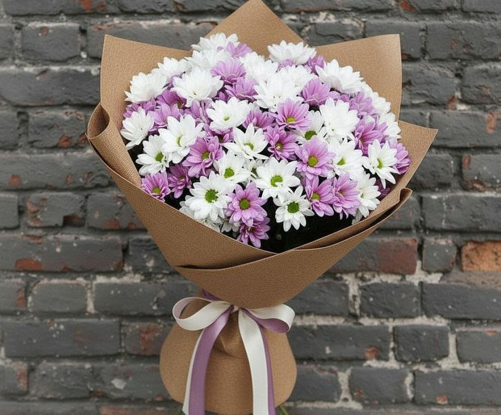 Букет цветов из: Хризантемы в Саянске