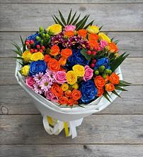 Букет цветов из:  Розы и Хризантемы в Саянске
