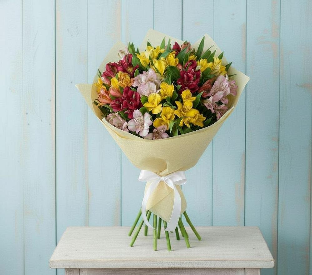 Букет цветов из: Альстромерии в Саянске