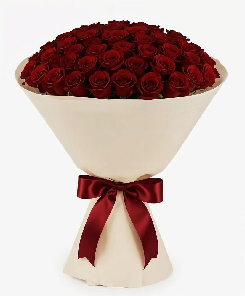 Букет 101 Бордовая роза Блэк Бакарра в Саянске